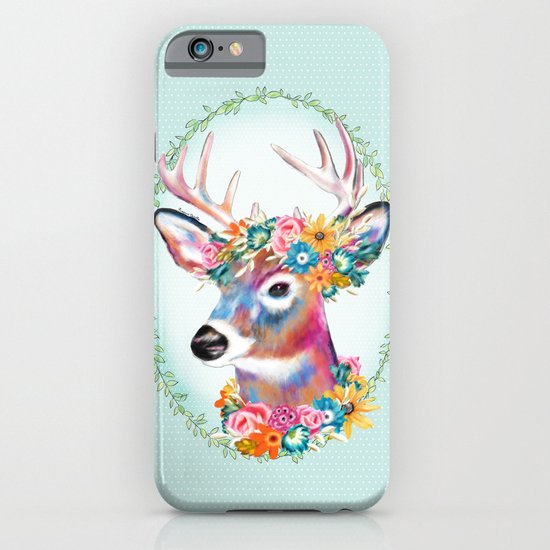 Floral Deer iPhone & iPod Case