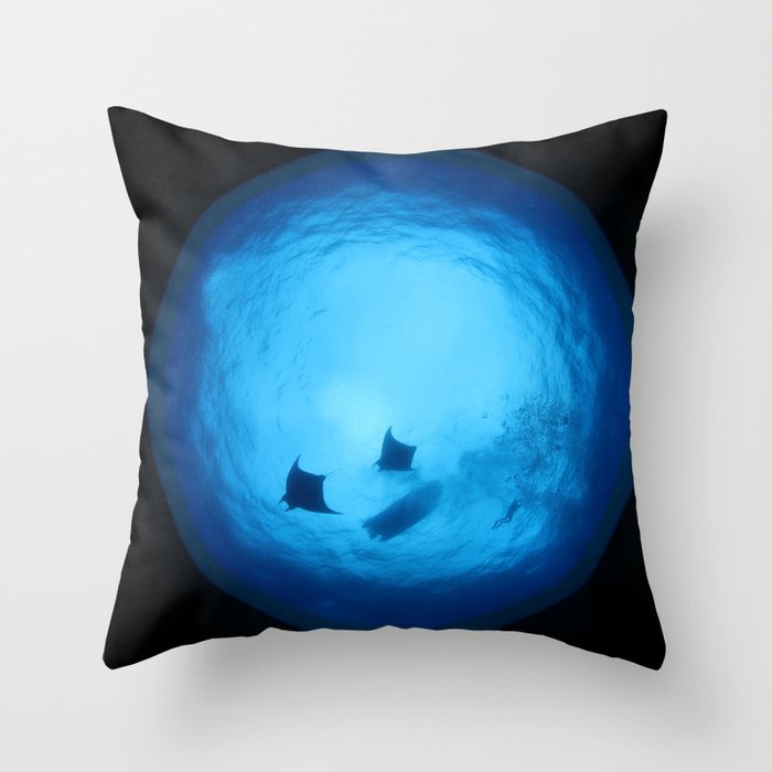 Ocean Dome - looking up (Snell's window) Throw Pillow