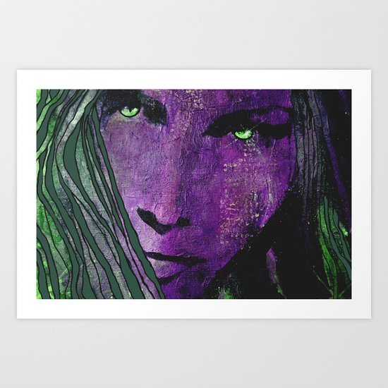 green eyes Art Print
