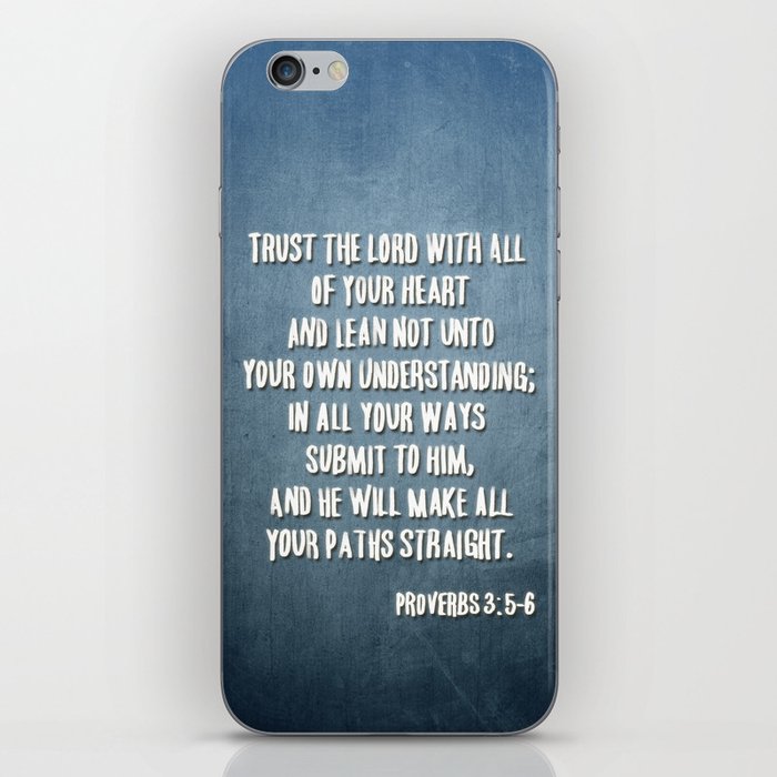 PROVERBS 3:5-6 iPhone Skin