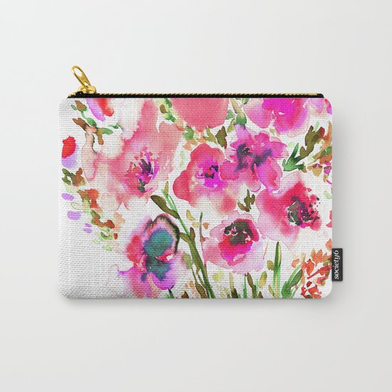 Bouquet Pink Carry-All Pouch