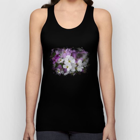 Watercolor Wildflower Art Unisex Tank Top