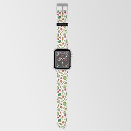 Vegetable Garden - Summer Pattern With Colorful Veggies Apple Watch Band