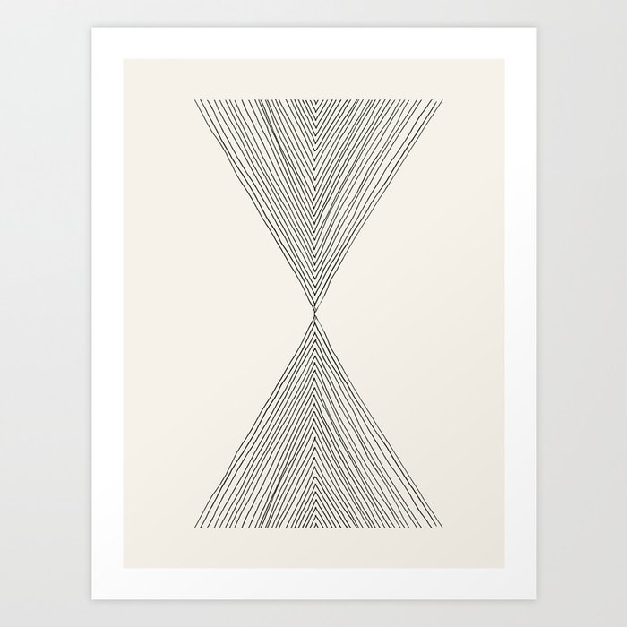Minimalist Boho Triangles Art Print