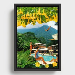 Jungle Plunge Framed Canvas