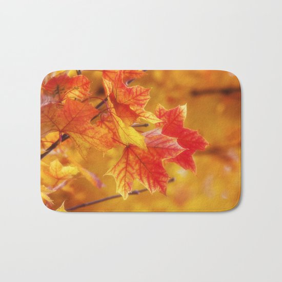 Colorful Leaves Bath Mat