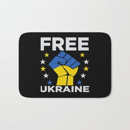Free Ukraine Stop War Bath Mat