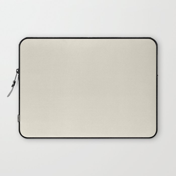 Off White Cream Solid Color Pairs PPG Milk Paint PPG1098-1 - All One Single Shade Hue Colour Laptop Sleeve