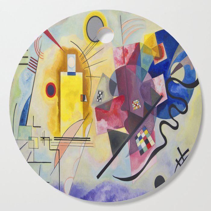 Wassily Kandinsky yellow-red-blue Cutting Board