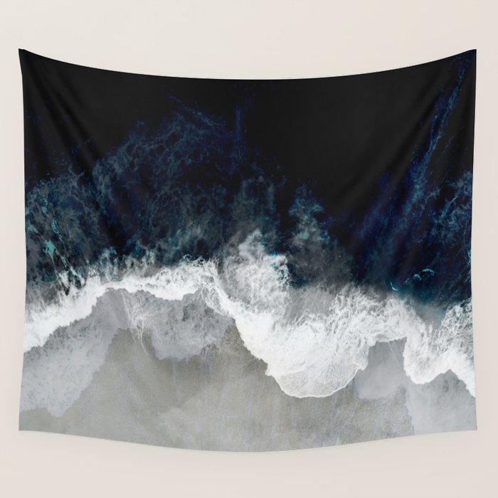 Blue Sea Wall Tapestry by Nadja Society6