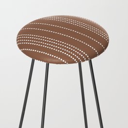 Earthy Ethic Spotted Stripes Counter Stool