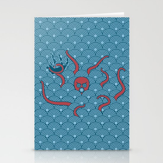 The Last Kraken Stationery Cards