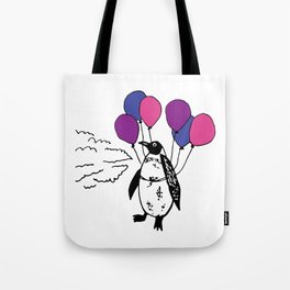 Penguins Can Fly Tote Bag