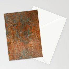 Vintage Rust Copper Stationery Card
