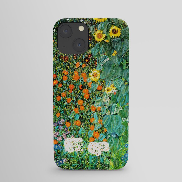 Gustav Klimt - Farm Garden with Sunflowers iPhone Case