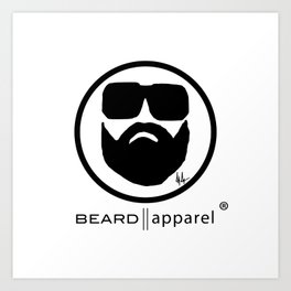 Beard Apparel Icon Art Print