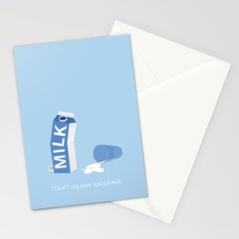 Don't Cry Over Spilled Milk Stationery Cards