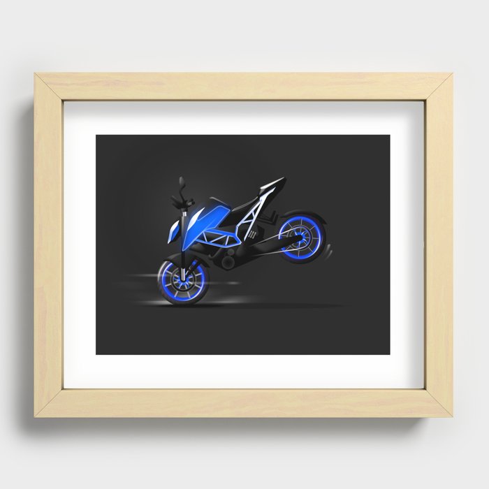 Motorbike Recessed Framed Print