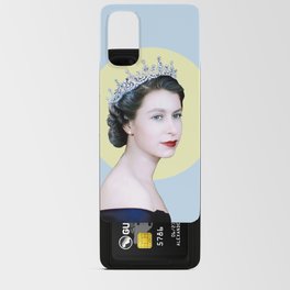Queen Elizabeth II in Pastel Blue Android Card Case