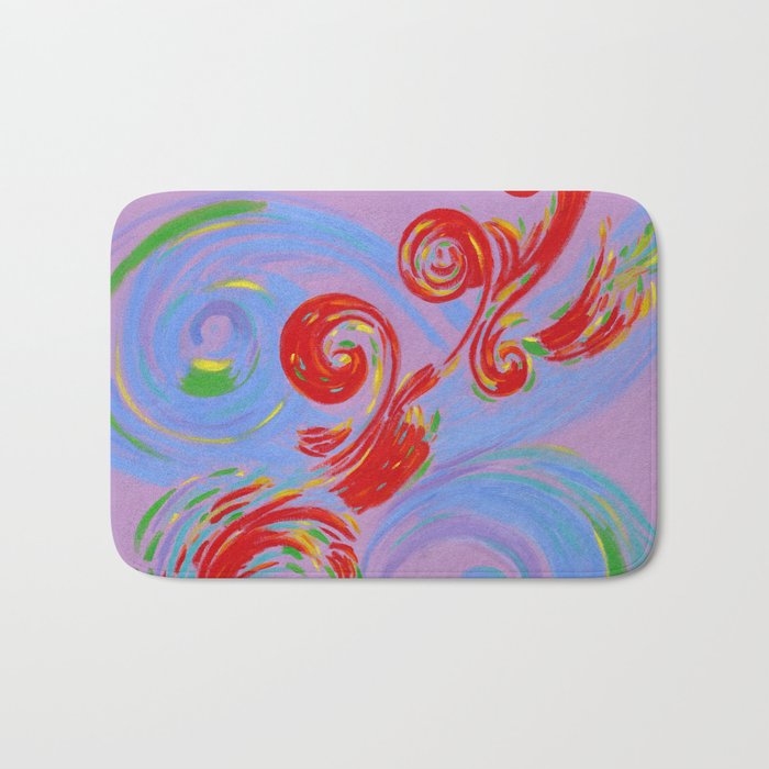 Painted Music Bath Mat