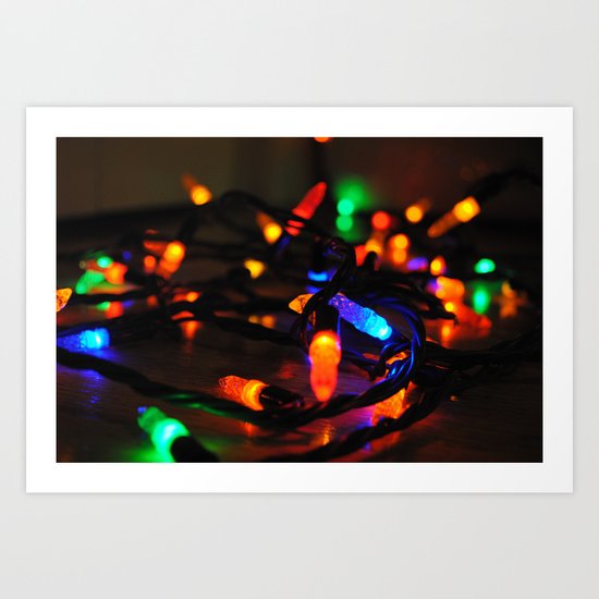 Christmas Lights Art Print