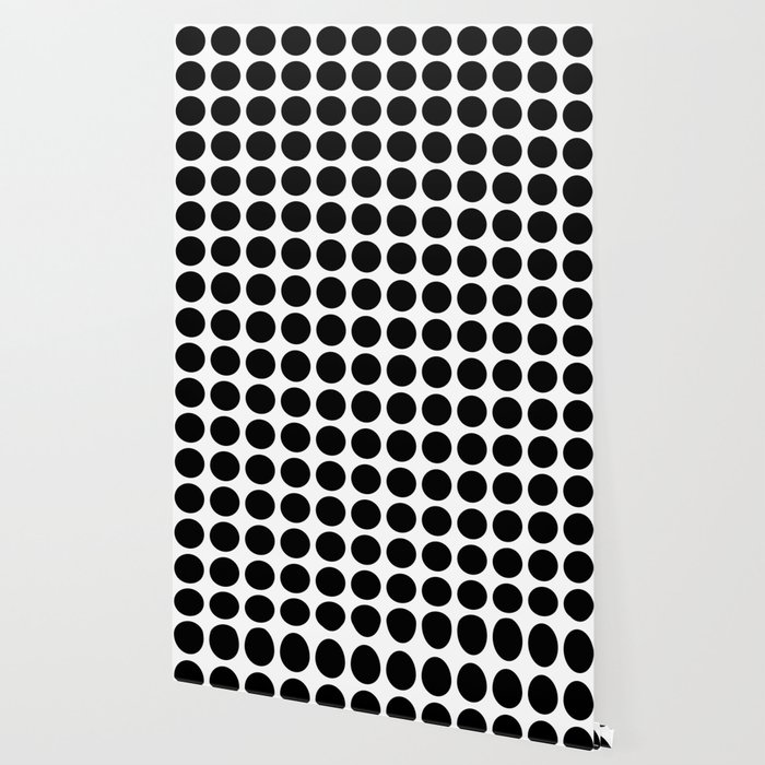 White And Black Dots Wallpaper By Annaleeblysse Society6