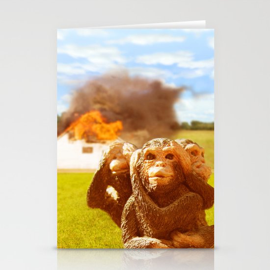 Monkeys Make Bad Pets. Stationery Cards