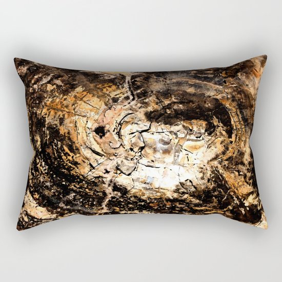 Petrified Tree Rings II Rectangular Pillow