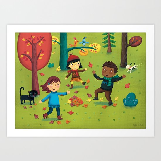 Fall Foliage Fun Art Print