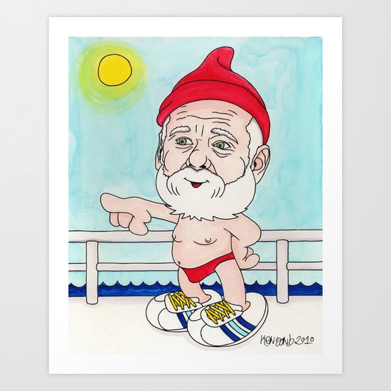 Papa Zissou Art Print