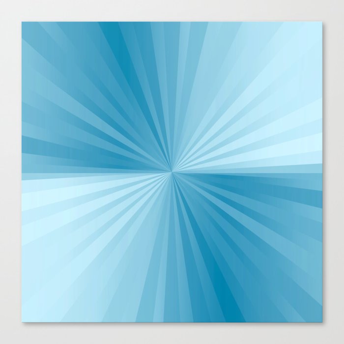 Teal Summer Rainbow Vibes Canvas Print