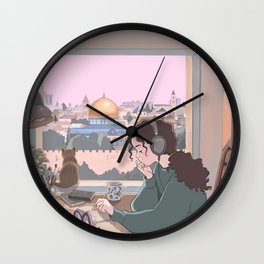 Pali lofi girl Wall Clock