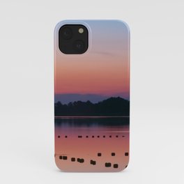 Beautiful sunset over the lake #3 iPhone Case