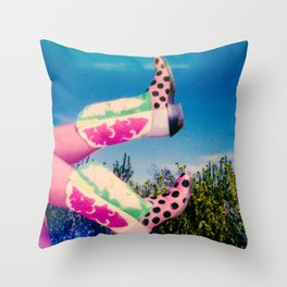 WATERMELON SEED STEPS Throw Pillow