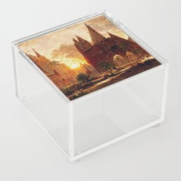 Medieval Fantasy Town Acrylic Box