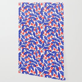 Bold Minimalist Cherry Pattern Wallpaper