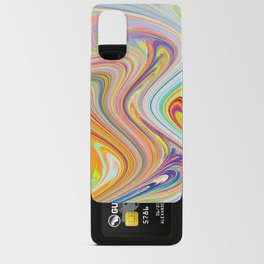 Surreal Wavy Abstraction In Multi Color Android Card Case