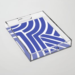 Abstract Stripes XXXI Acrylic Tray