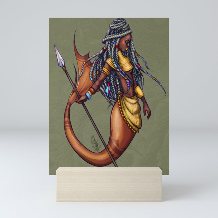 Tribal Mermaid Mini Art Print