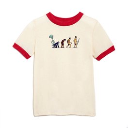 Alien Monkey Evolution Kids T Shirt