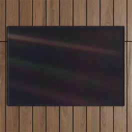 Mote of dust, suspended in a sunbeam Outdoor Rug