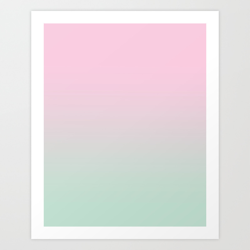 Keelee Ombre Pastels Minimal Canvas Art Painting Sunset Nursery