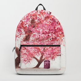 Tardis Tree Art Blossom Backpack