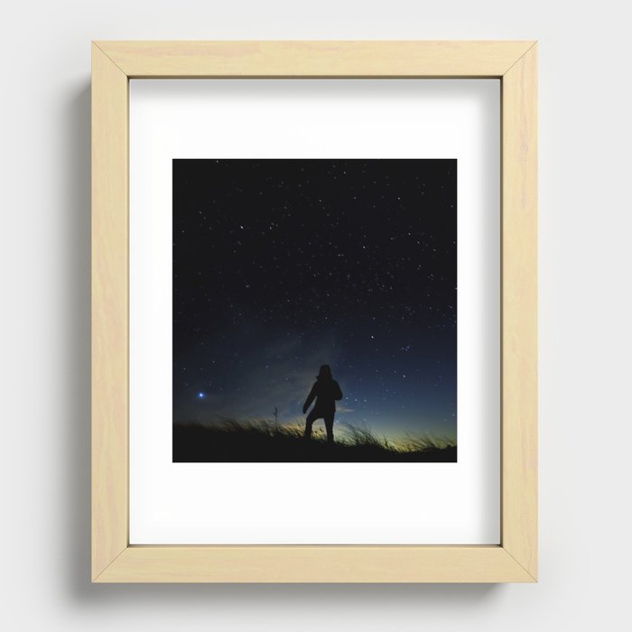 Captain of Spaceship Earth Recessed Framed Print