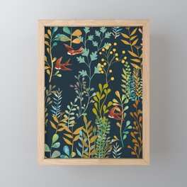 The Wild Garden Night Framed Mini Art Print
