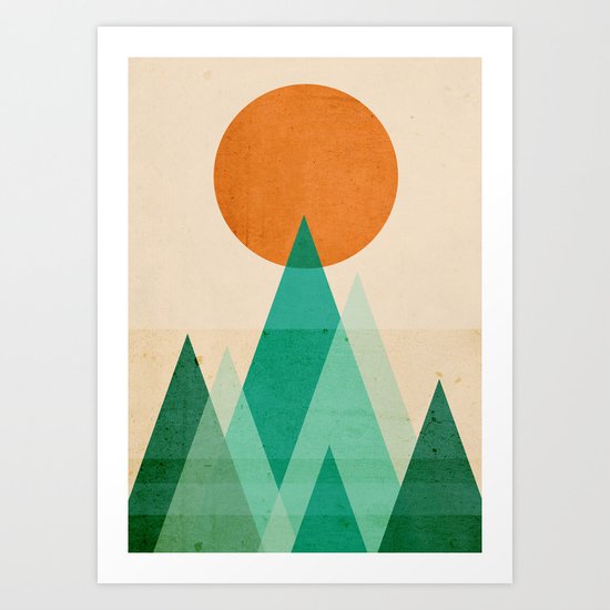 No mountains high enough Art Print
