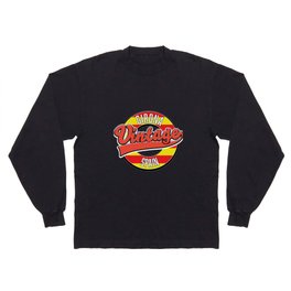 Girona spain vintage style logo Long Sleeve T-shirt