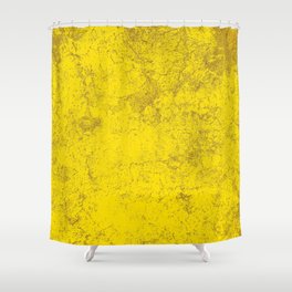 Yellow grunge background Shower Curtain