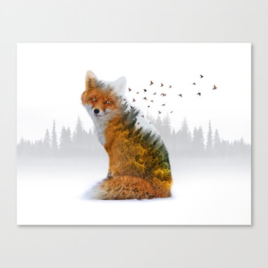 Wild I Shall Stay | Fox Canvas Print
