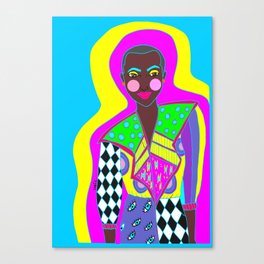 Neon Girl Canvas Print